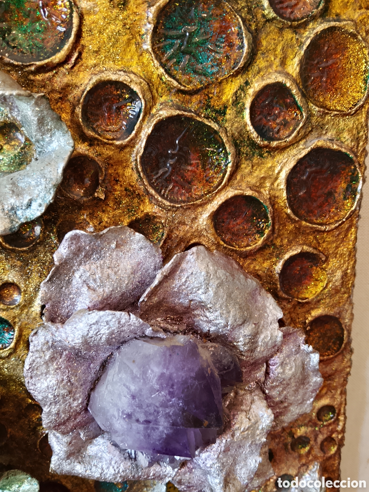 Otros objetos de arte: Cuadro piedras grandes semipreciosas - Foto 5
