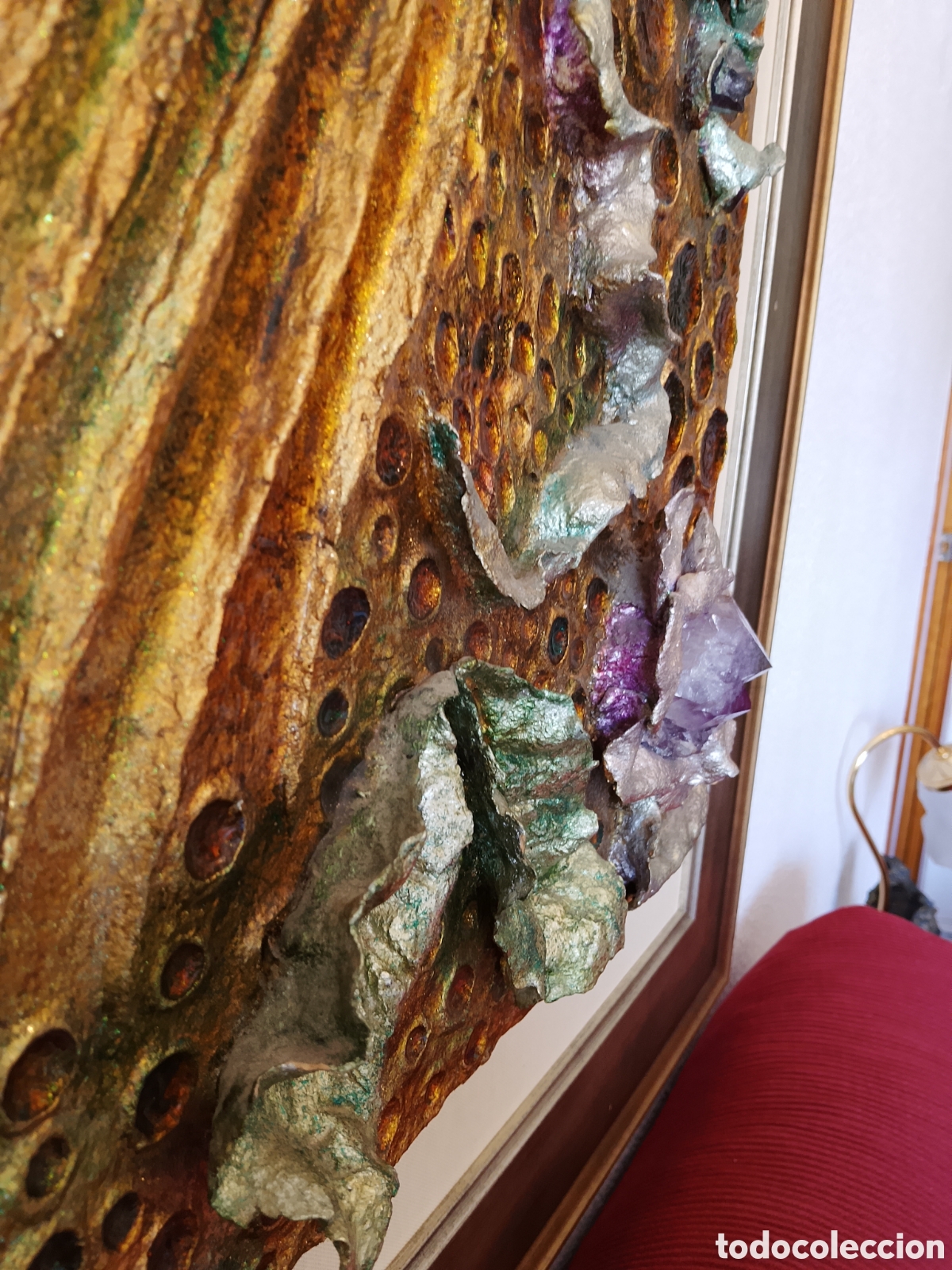 Otros objetos de arte: Cuadro piedras grandes semipreciosas - Foto 8