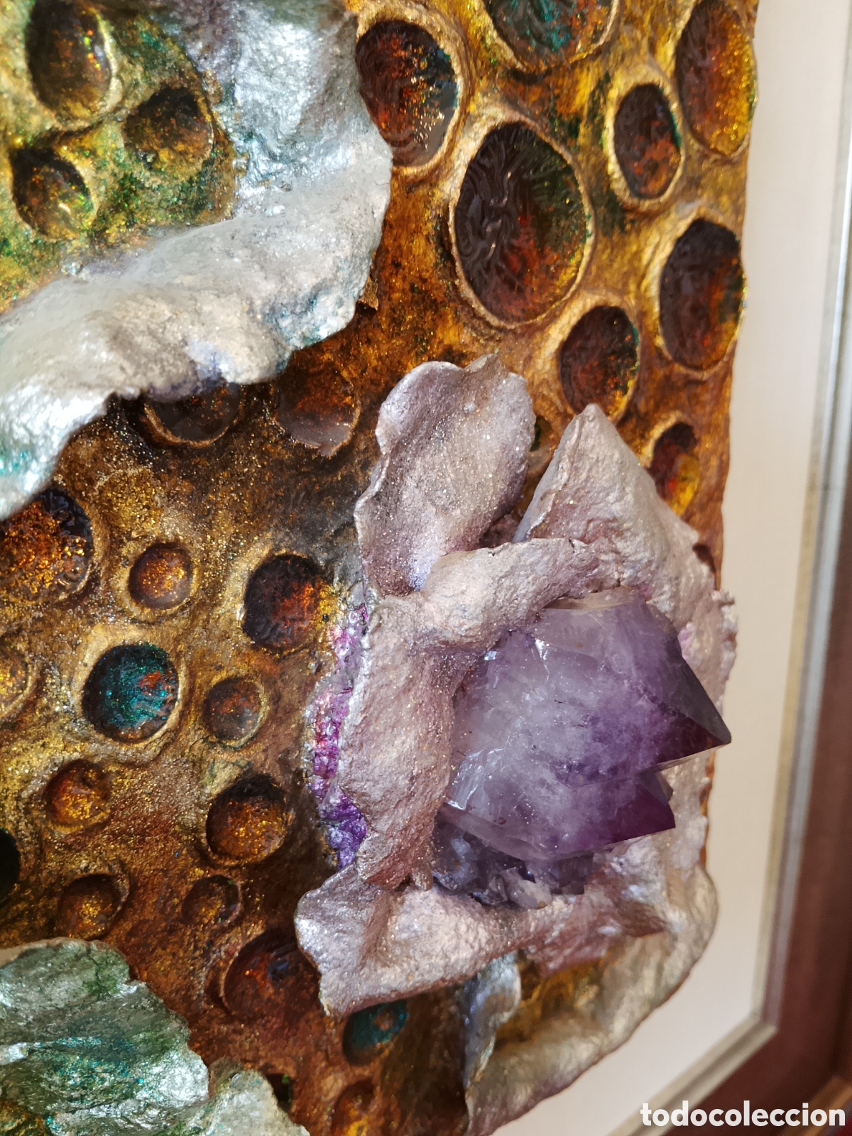 Otros objetos de arte: Cuadro piedras grandes semipreciosas - Foto 13