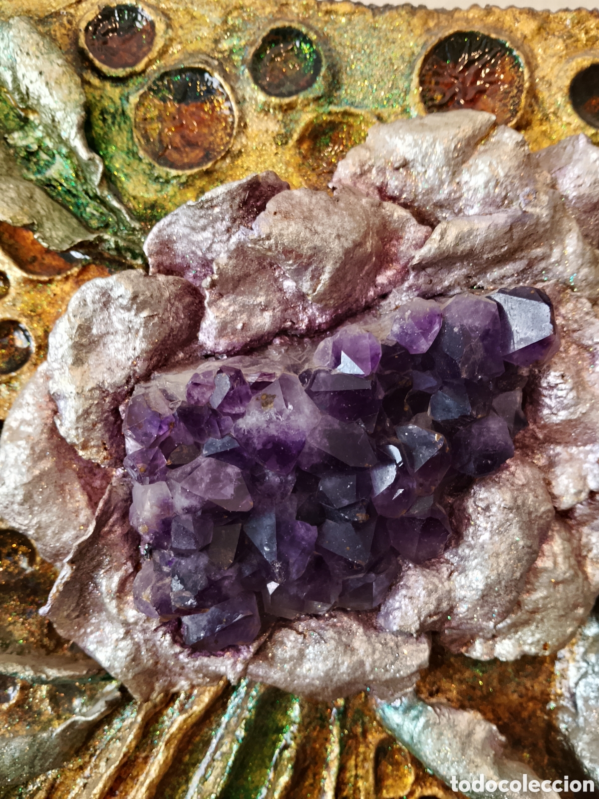 Otros objetos de arte: Cuadro piedras grandes semipreciosas - Foto 21