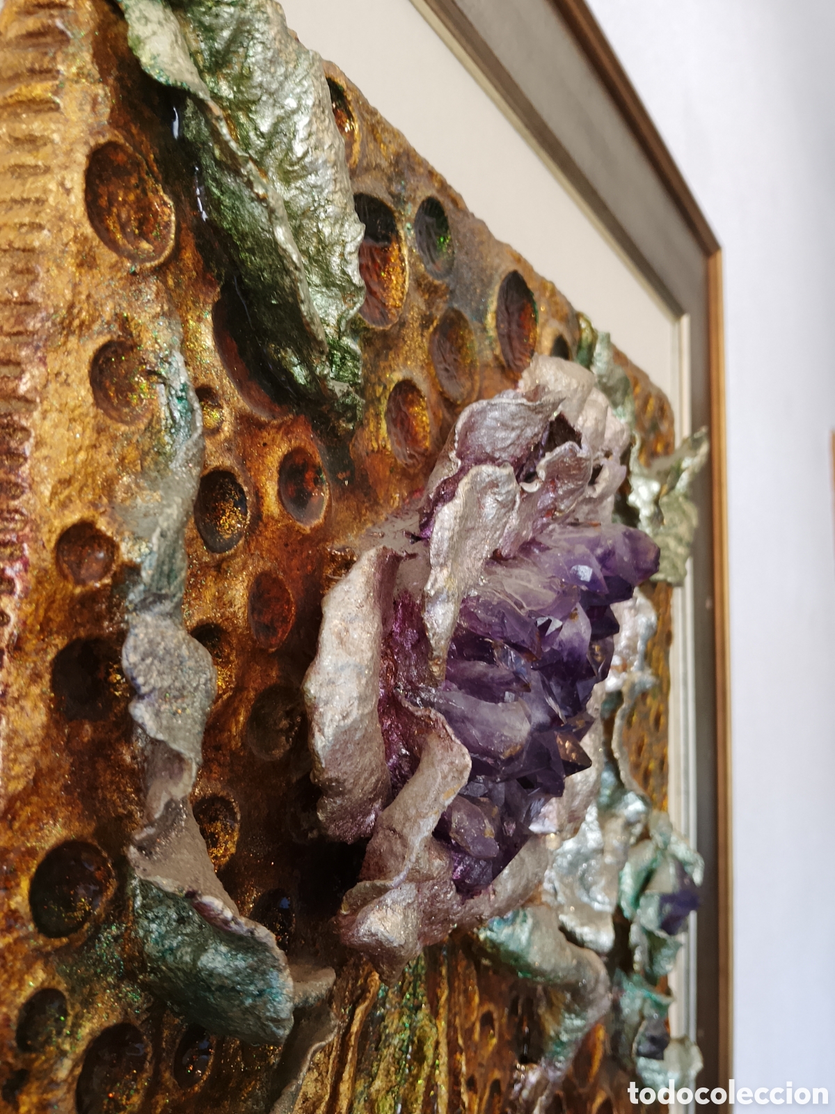 Otros objetos de arte: Cuadro piedras grandes semipreciosas - Foto 27