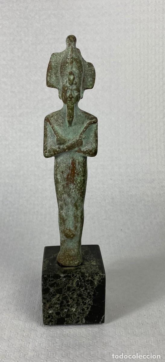 Other art objects: Reproducci&oacute;n art&iacute;stica de Osiris el dios del inframundo remando Antiguo Egipto 27x6cm