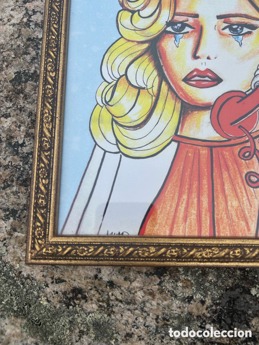 Otros objetos de arte: &ldquo;Print&rdquo; Amai Rodr&iacute;guez firmado - Foto 2
