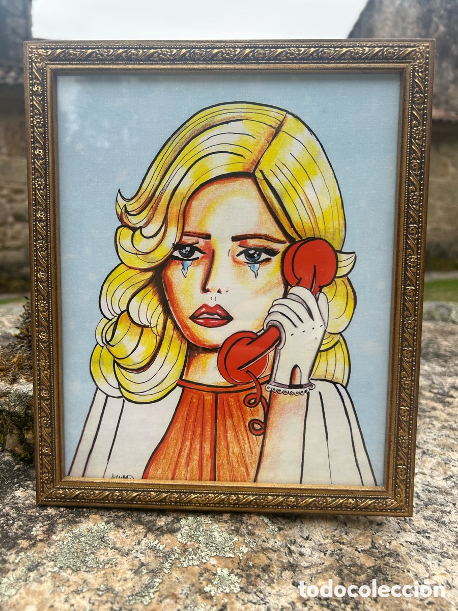 Otros objetos de arte: &ldquo;Print&rdquo; Amai Rodr&iacute;guez firmado - Foto 3