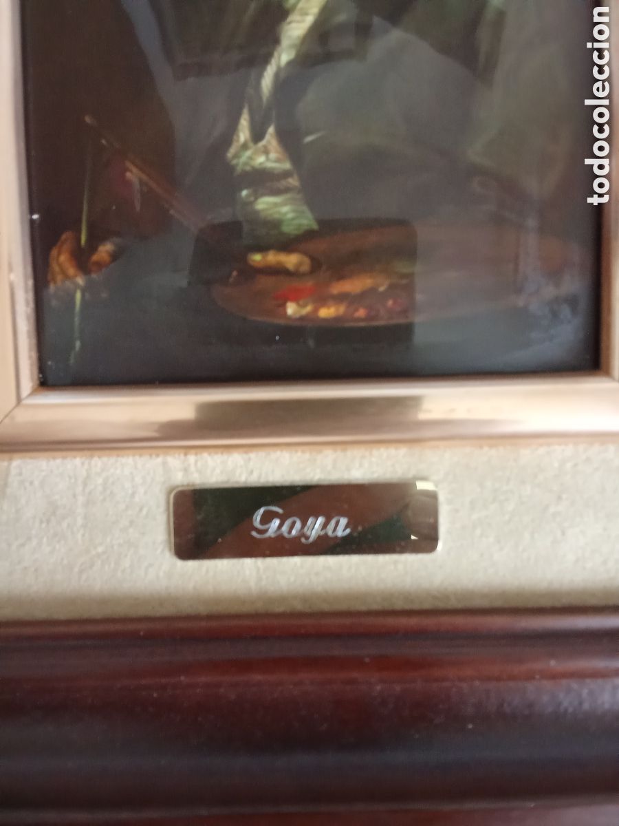 Otros objetos de arte: Cuadro en esmalte FRANCISCO DE GOYA ,enmarcado,JMJ - Foto 2