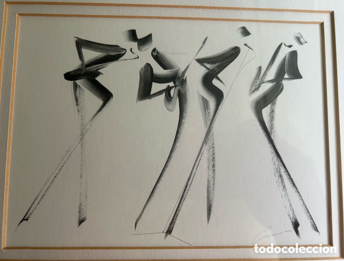 Otros objetos de arte: Cuadro &ldquo;Quartet&rdquo; de Patrick Ciranna. Figuraci&oacute;n abstractaA&ntilde;os 80 - Foto 2