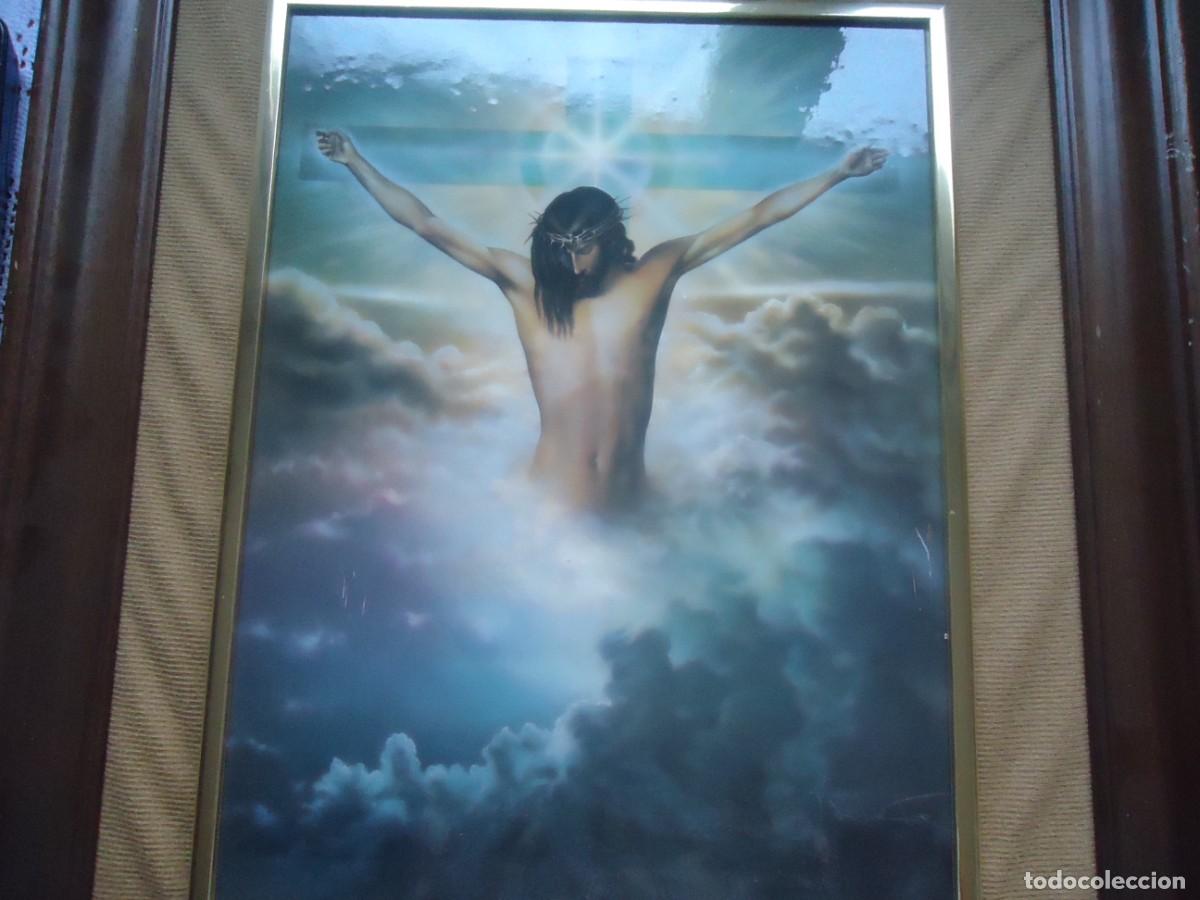 Otros objetos de arte: CUADRO SOBRE CUADRO DE CRISTO - Foto 2