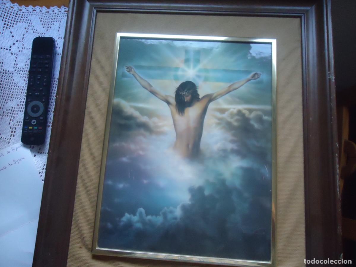 Otros objetos de arte: CUADRO SOBRE CUADRO DE CRISTO