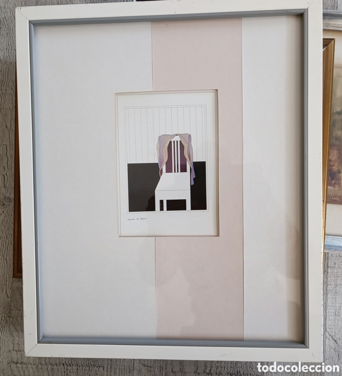 Otros objetos de arte: Cuadro siglo xx silla - Foto 1