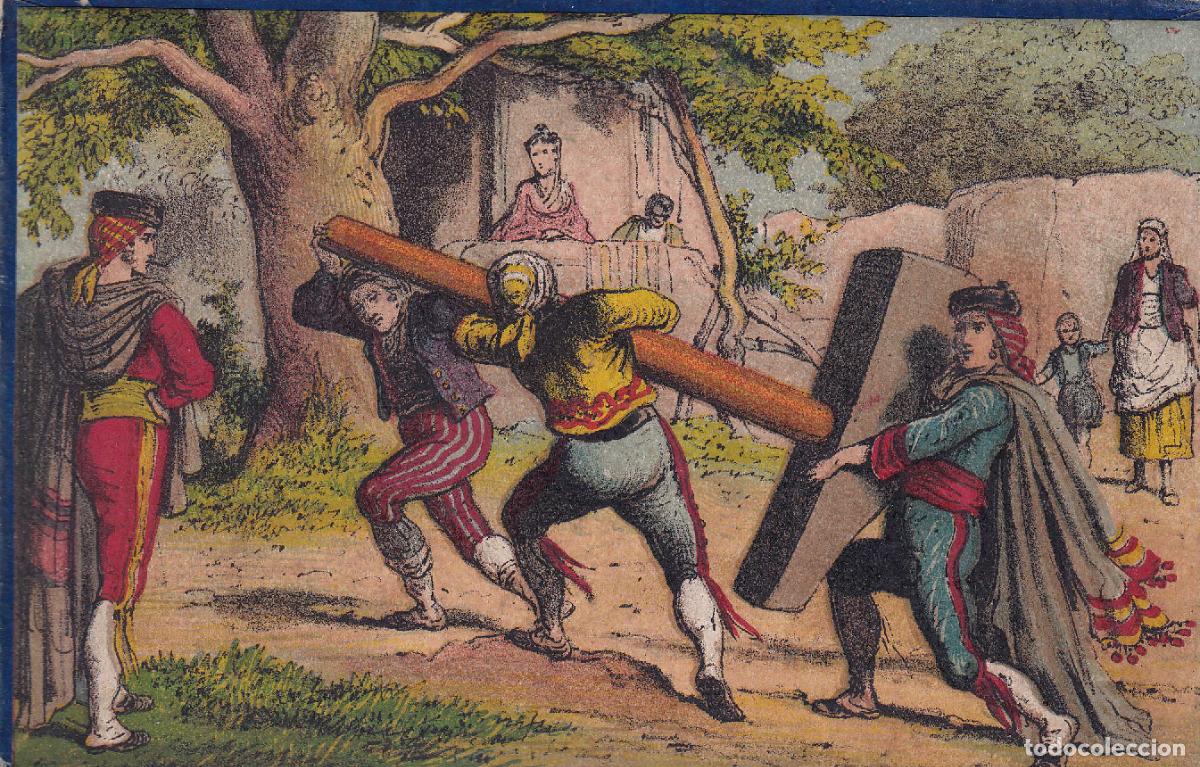 Otros objetos de arte: ESCENA FRANCESA COLOREADA (c.1850)