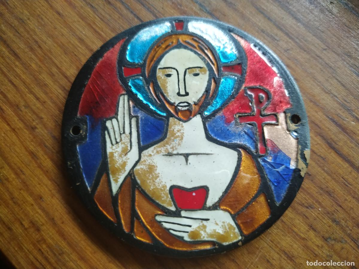 Otros objetos de arte: Esmalte sobre cobre, Jesus Cristo Bendiciendo
