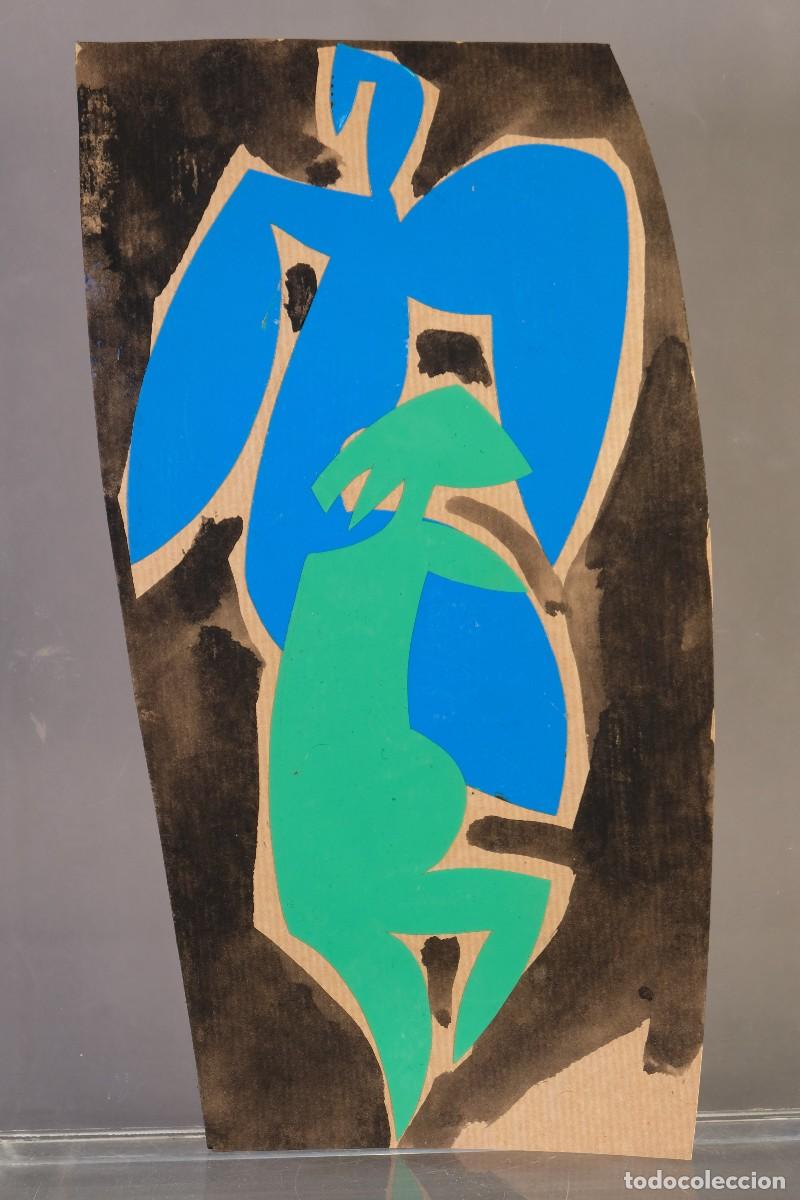 Otros objetos de arte: T&eacute;cnica mixta sobre papel Composici&oacute;n siglo XX