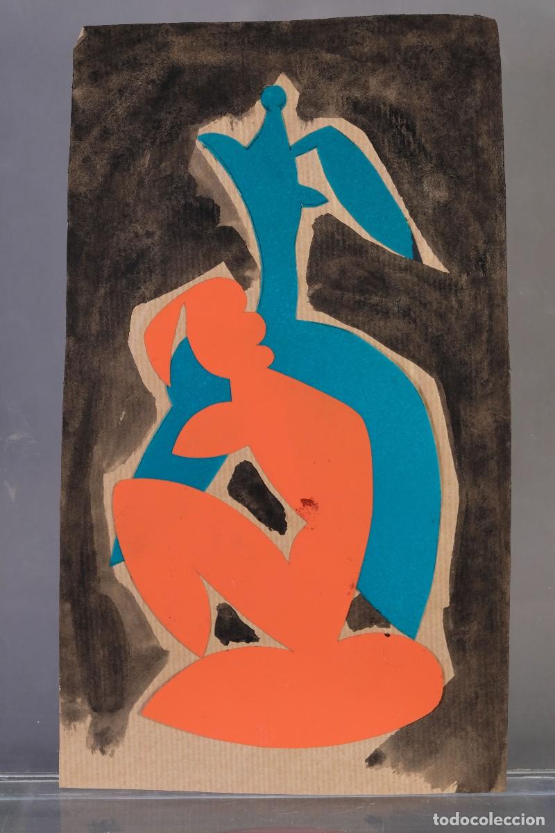 Otros objetos de arte: T&eacute;cnica mixta sobre papel Composici&oacute;n siglo XX