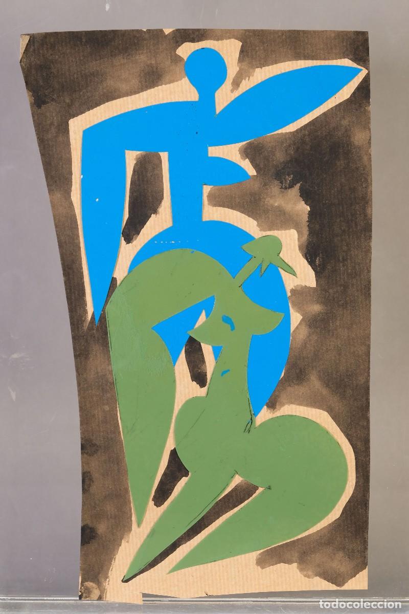Otros objetos de arte: T&eacute;cnica mixta sobre papel Composici&oacute;n siglo XX