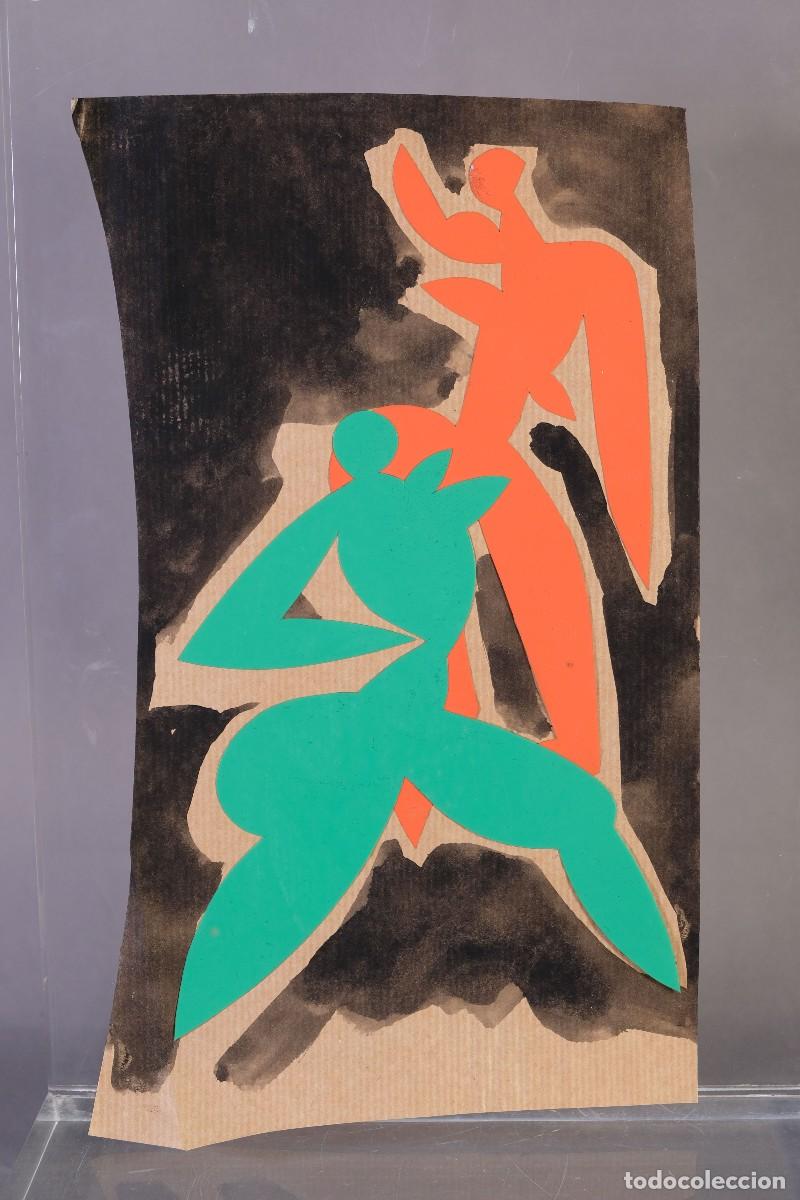 Otros objetos de arte: T&eacute;cnica mixta sobre papel Composici&oacute;n siglo XX