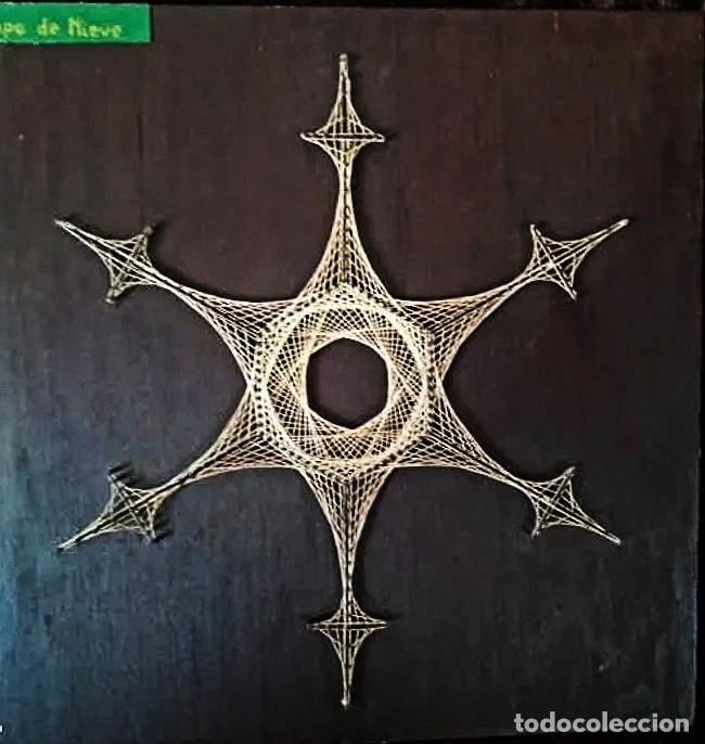 Andere Kunstgegenst&auml;nde: HILORAMA (STRING): ARTE POPULAR / *COPO NIEVE* (Al MICROSCOPIO). Realizado HILO s.TABLA. PIEZA &Uacute;NICA