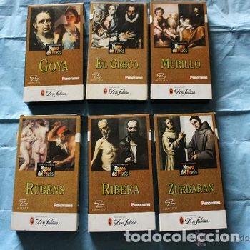Otros objetos de arte: Lote 6 Cintas VHS Pintores Museo del Prado Goya El Greco Murillo Rubens Ribera PEIFER