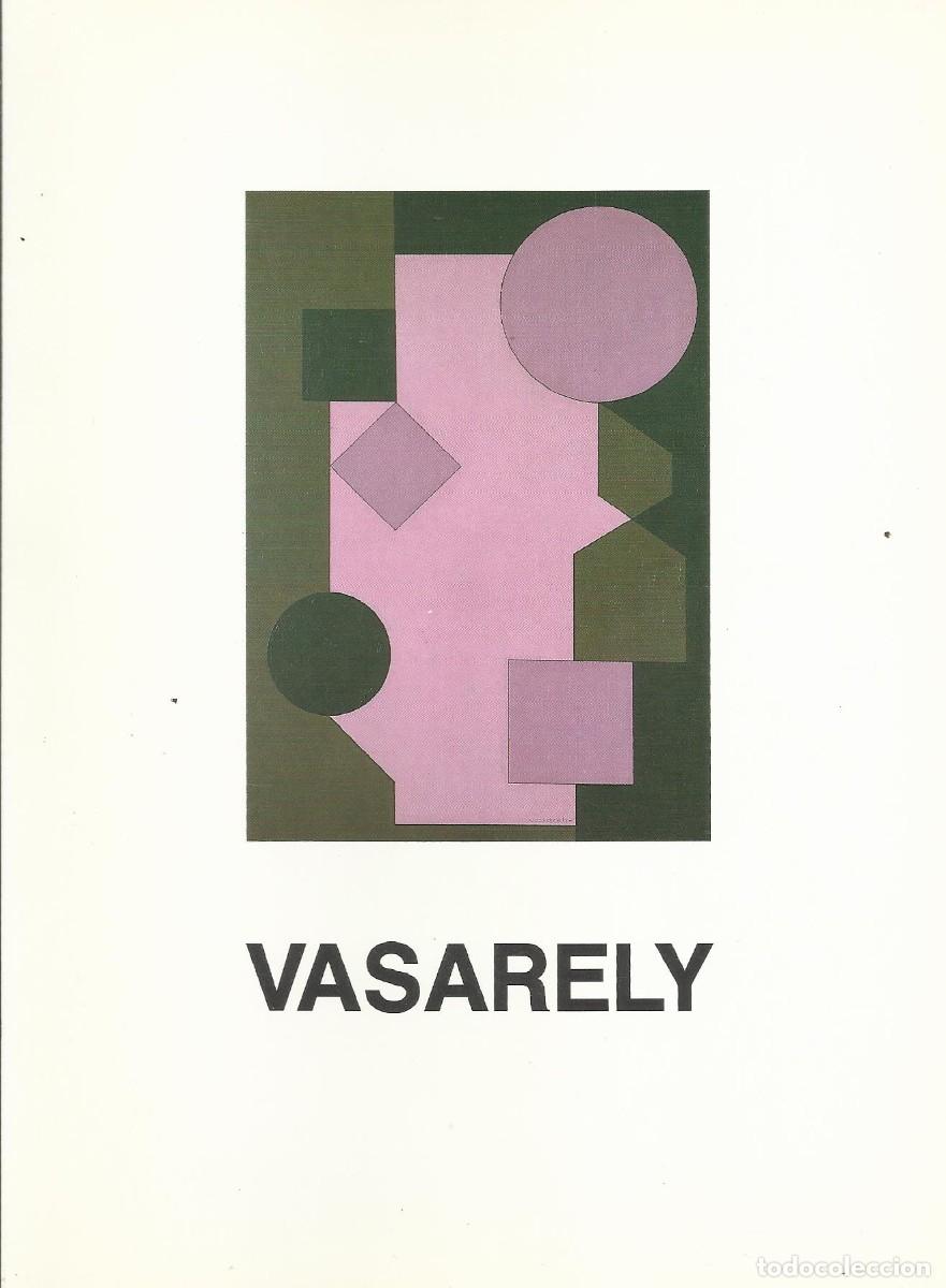 Otros objetos de arte: Dipt&iacute;co Vasarely. Rene Metras. Presencias de nuestro tiempo. Barcelona. 1988. Ilustrado. 23x17 cm.
