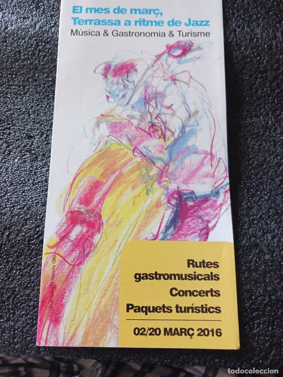 Otros objetos de arte: desplegable, terrassa a ritme de jazz, musica, gastronimia y turismo 2016