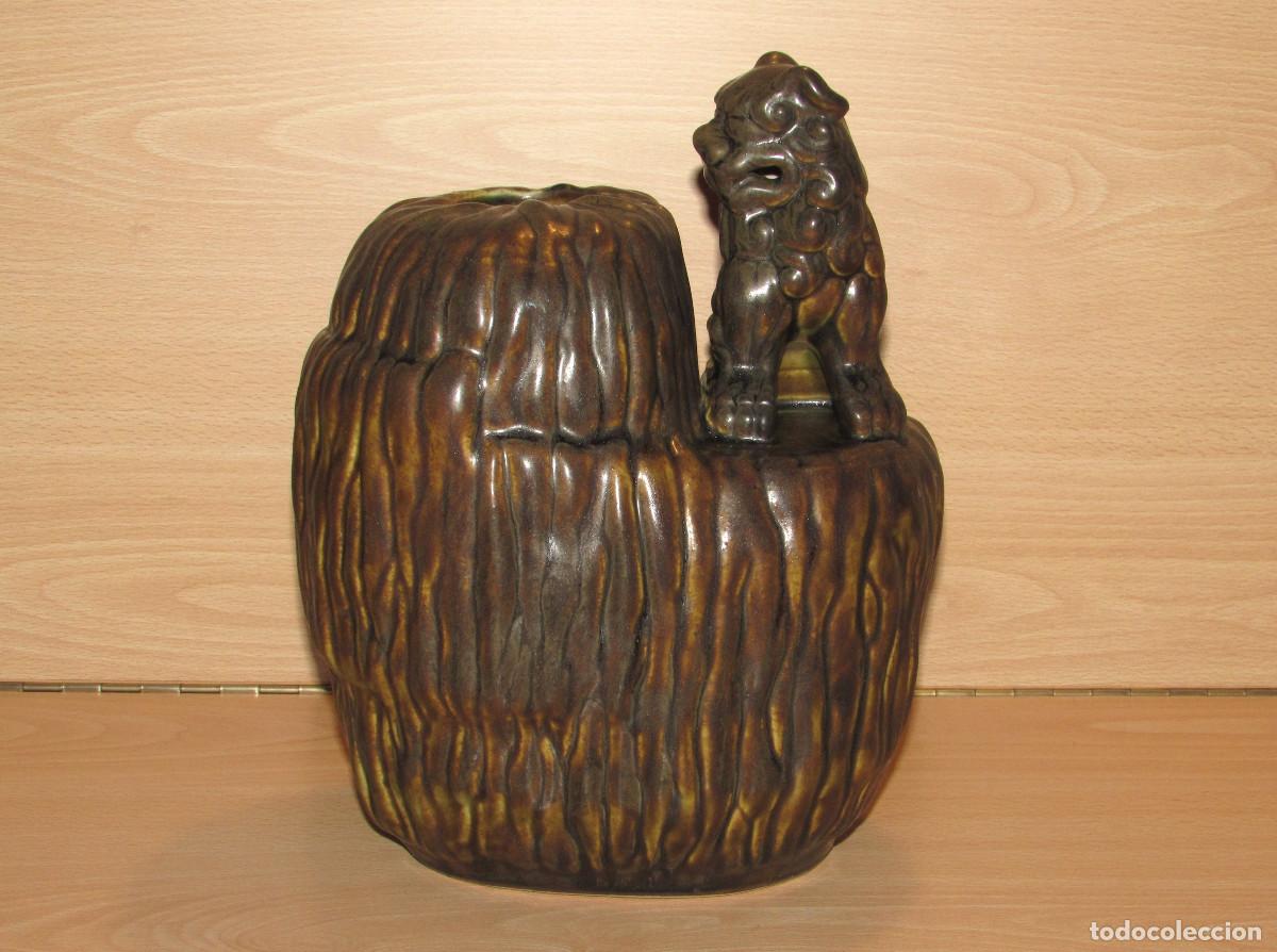 Andere Kunstgegenst&auml;nde: Jarr&oacute;n estilo oriental cer&aacute;mica Perro drag&oacute;n Foo Le&oacute;n Fu Shishi Quimera guardi&aacute;n Per B. Sundberg