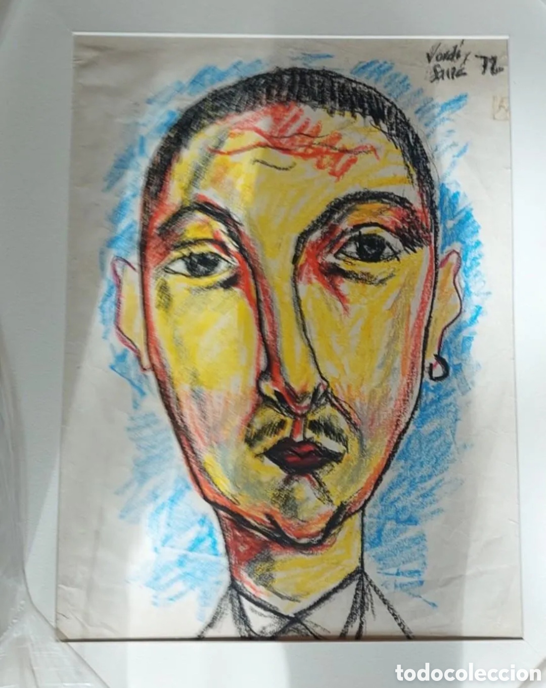 Otros objetos de arte: Jordi Sarra (Tarragona 1935-1990) Rostro pastel