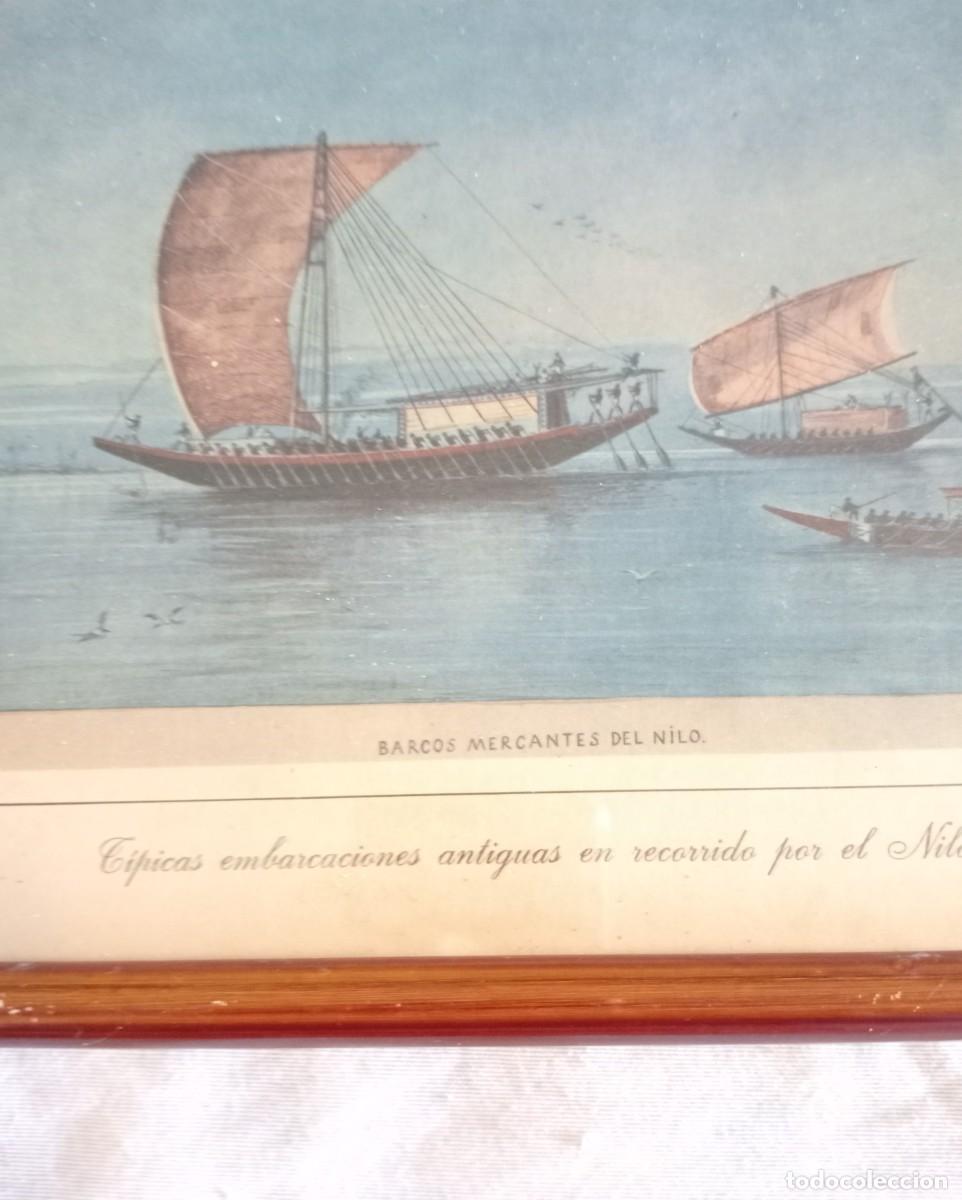Otros objetos de arte: 6 CUADROS DE LAMINAS DE BARCOS - Foto 8