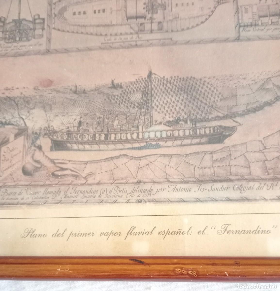 Otros objetos de arte: 6 CUADROS DE LAMINAS DE BARCOS - Foto 11