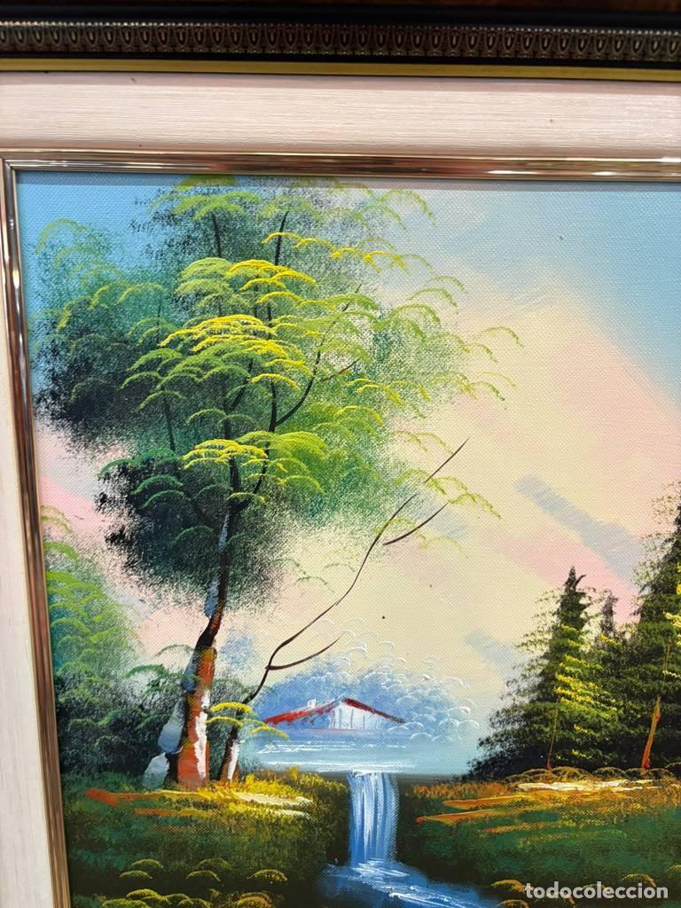 Otros objetos de arte: CUADRO DE PAISAJE CON R&Iacute;O - Foto 3