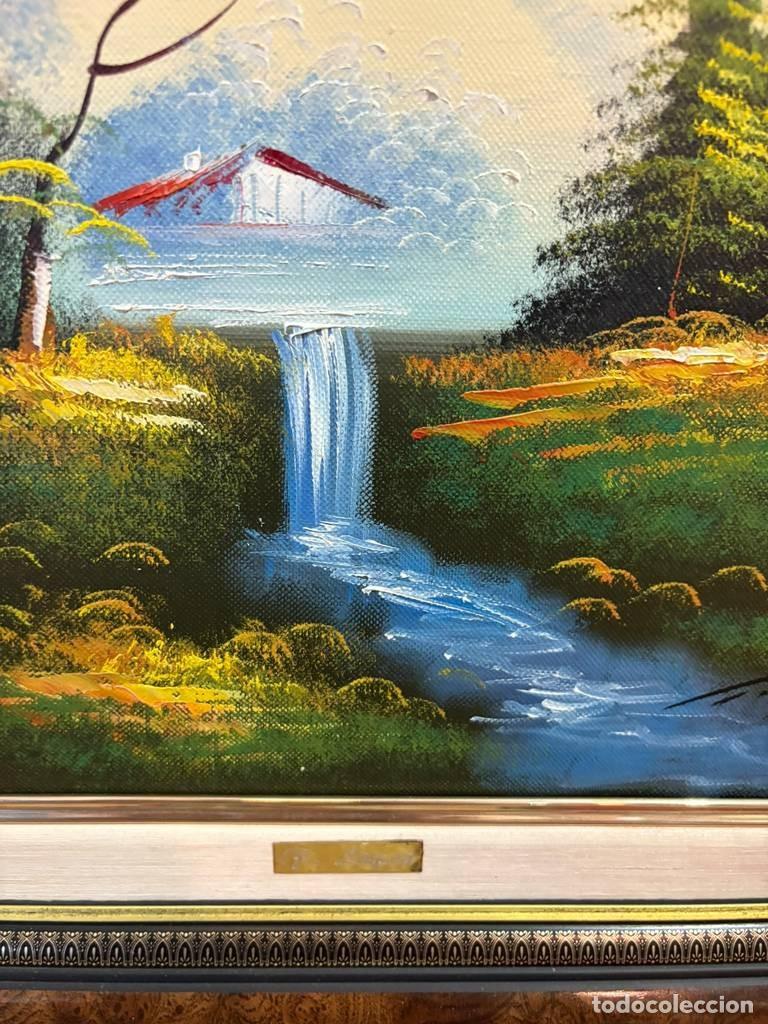 Otros objetos de arte: CUADRO DE PAISAJE CON R&Iacute;O - Foto 5