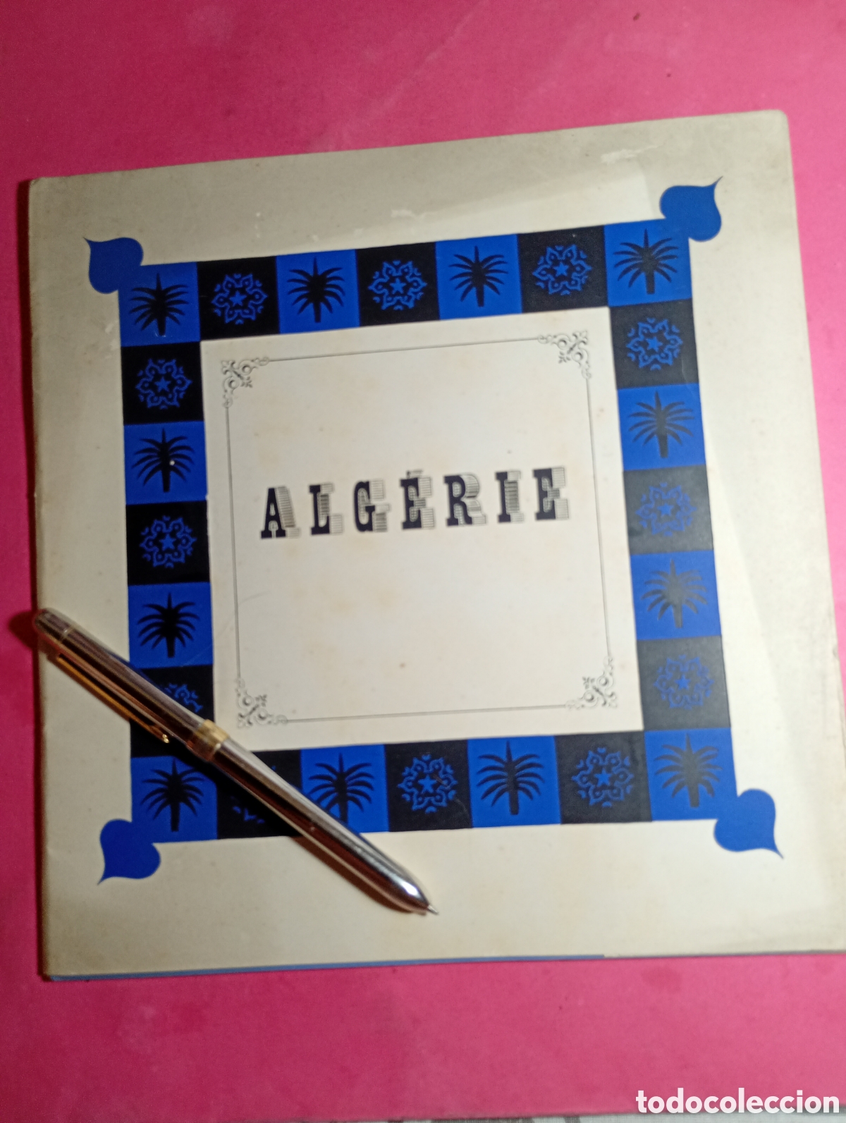 Otros objetos de arte: ARGELIA ALGERIE VINTAGE CARPETA 18 L&Aacute;MINAS 1 COLOR TEXTO EN FRANC&Eacute;S GABRIEL AUDISIO