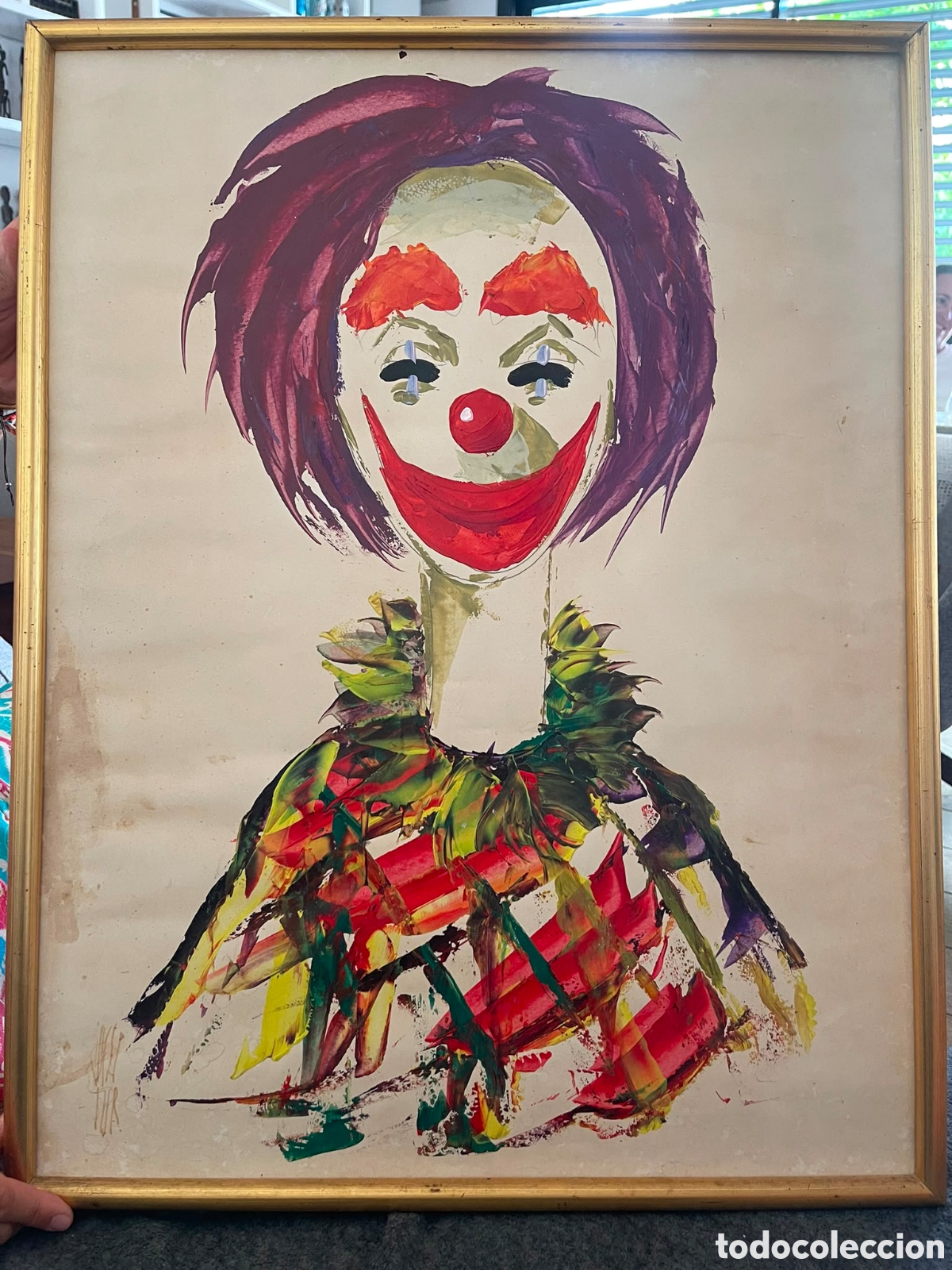 Otros objetos de arte: Pintura de Josep Tur 52x68cm - Foto 1