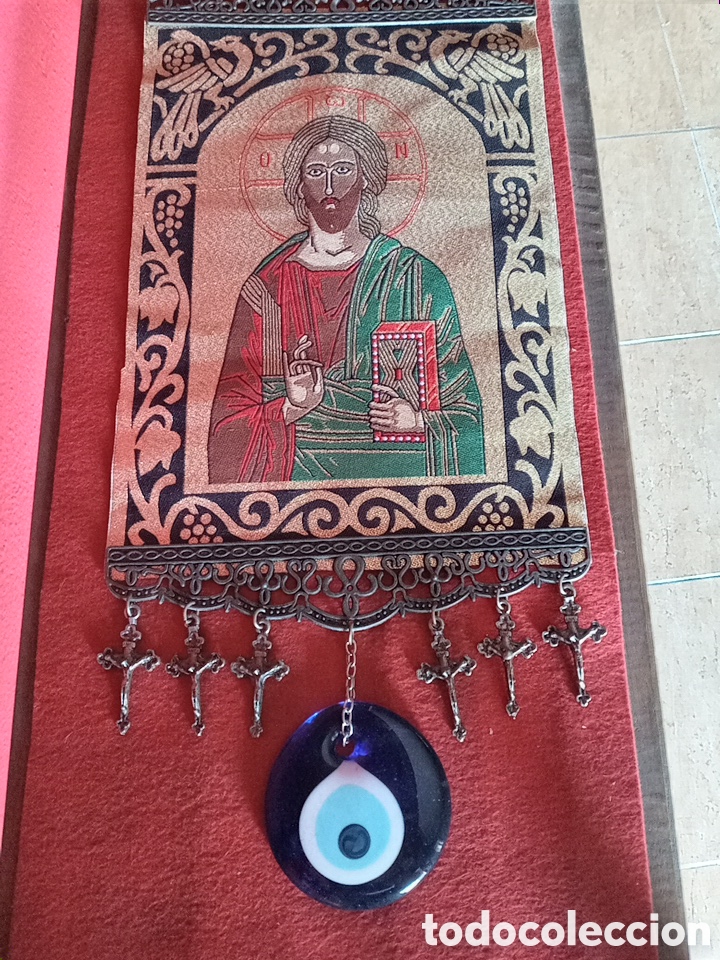 Otros objetos de arte: COLGANTE ORTODOXO CON OJO TURCO Y CRUCES