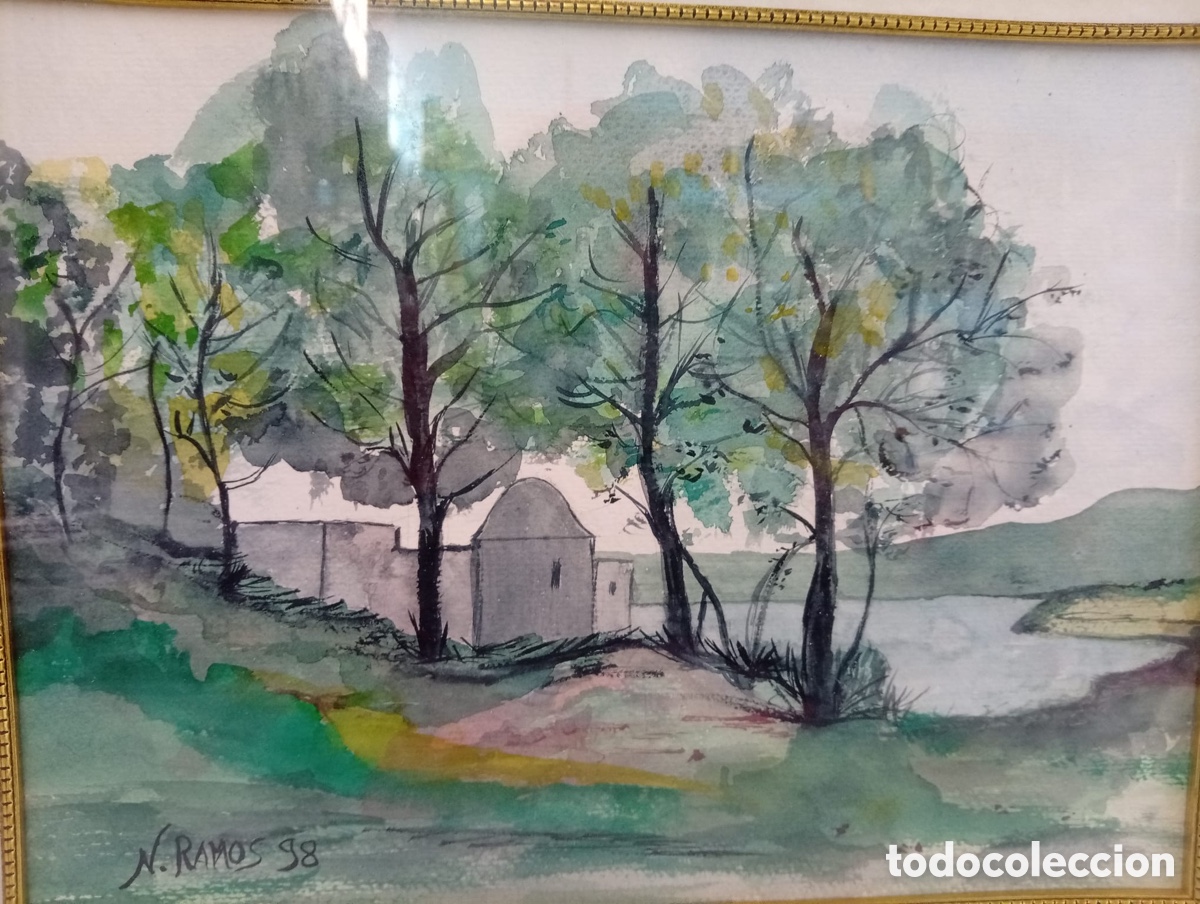 Otros objetos de arte: .CUADRO PINTADO EN ACUARELA CONFIRMO - Foto 3