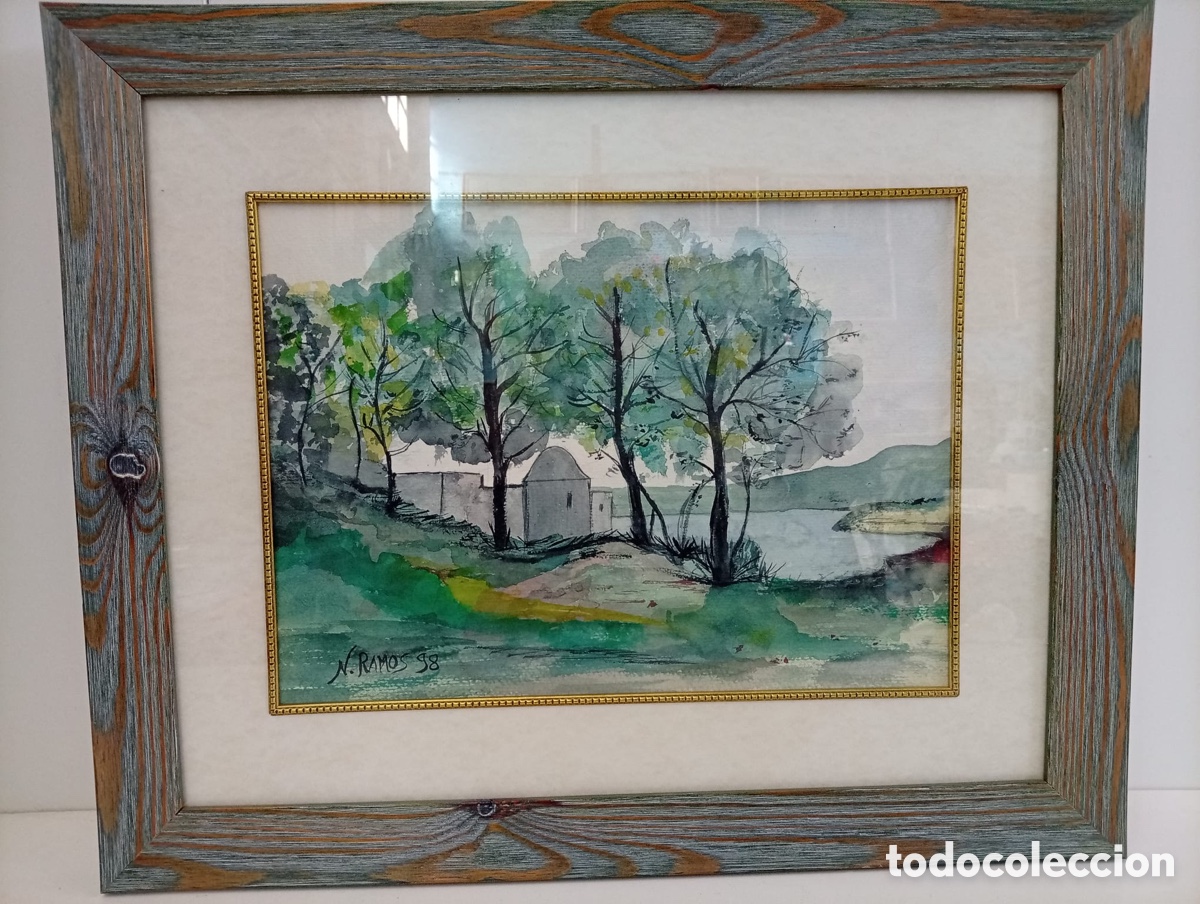 Otros objetos de arte: .CUADRO PINTADO EN ACUARELA CONFIRMO - Foto 1