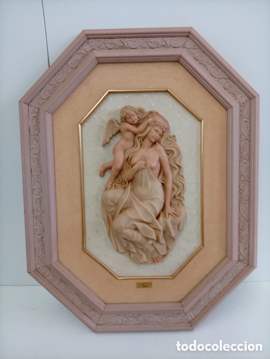 Otros objetos de arte: .CUADRO DE RESINA EN RELIEVE CON FIRMA - Foto 2