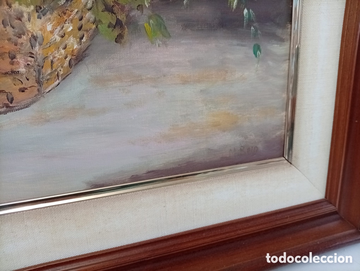 Otros objetos de arte: .CUADRO &Oacute;LEO SOBRE LIENZO CON FIRMA - Foto 2