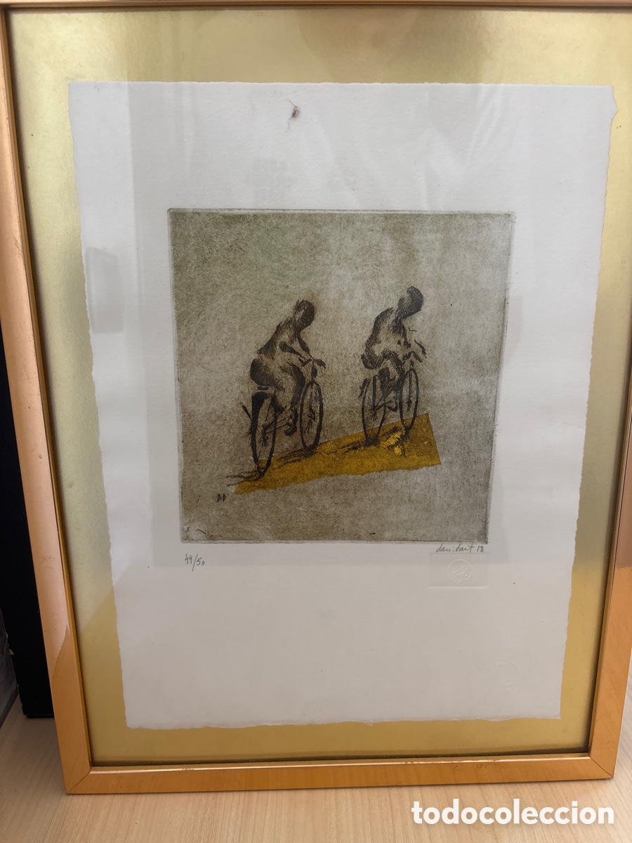 Otros objetos de arte: David Arts &ndash; Obra gr&aacute;fica original firmada y numerada 44/50 (2018) enmarcada