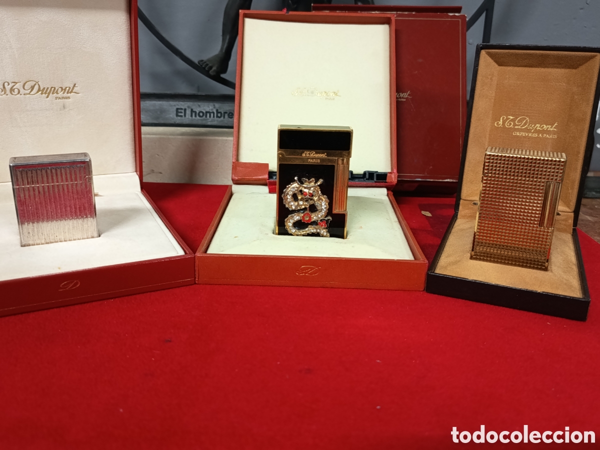 Otros objetos de arte: S.T.DUPONT GRAN LOTE DE ENCENDEDORES ANTIGUOS