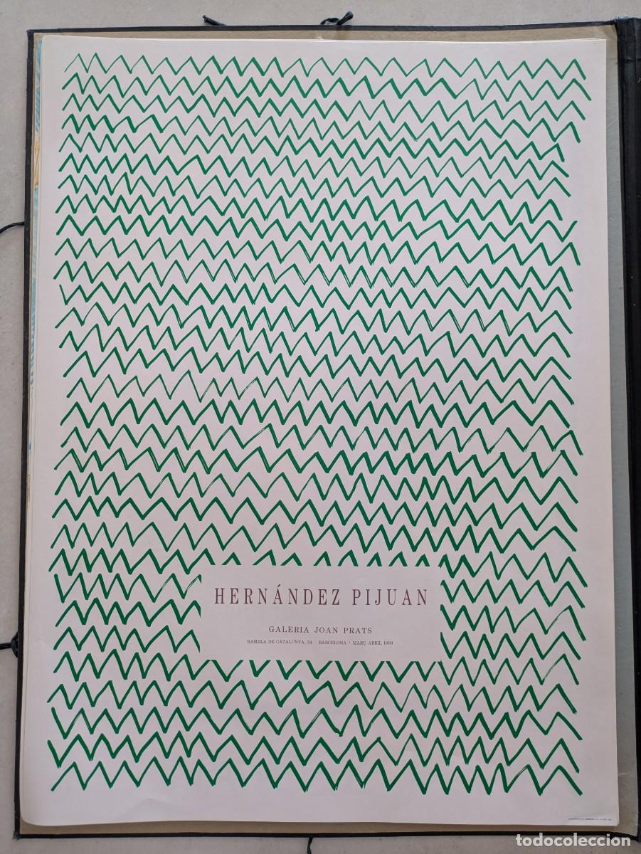 Otros objetos de arte: Cartel litogr&aacute;fico Joan Hern&aacute;ndez Pijuan - Galer&iacute;a Joan Prats 1993
