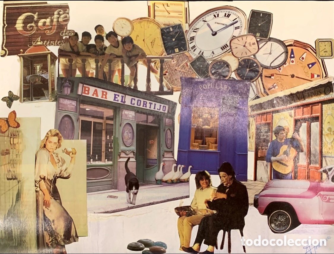 Otros objetos de arte: Mart&iacute;nez Albuquerque, Juan Carlos (Murcia, 1962). Collage sobre cart&oacute;n. 1985.