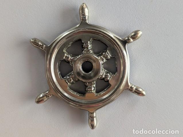 Other art objects: ARTESANIA NAUTICA EN BRONCE - RUEDA 5 CM - diametro