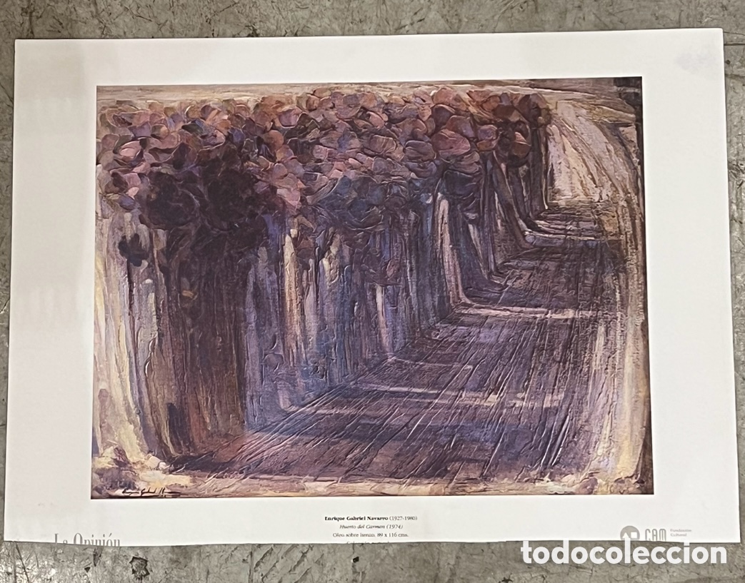 Otros objetos de arte: Gabriel Navarro, Enrique. &ldquo;Huerto del Carmen&rdquo;. CAM. 1995.