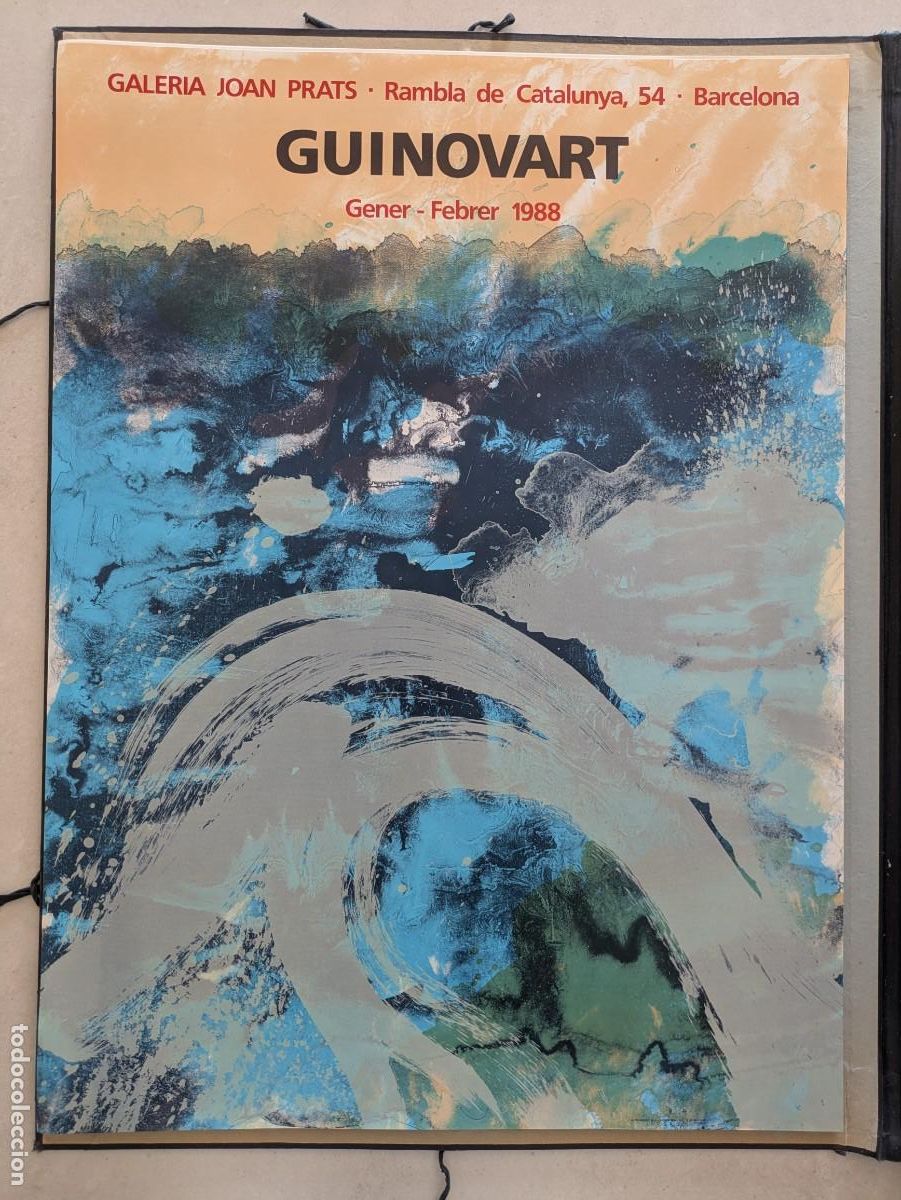 Otros objetos de arte: Cartel Guinovart Galer&iacute;a Joan Prats, 1988
