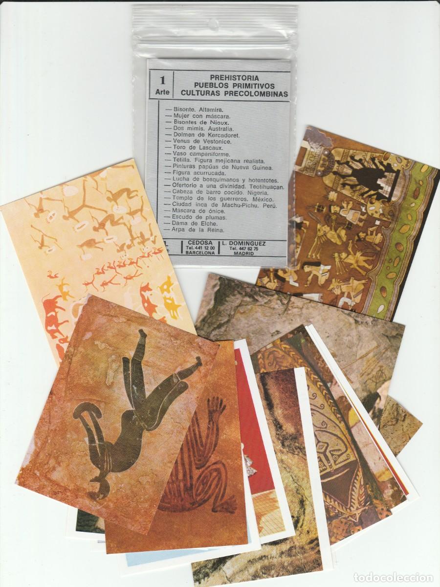 Otros objetos de arte: FICHA /CROMO -ARTE - PREHISTORIA /CULURAS PRECOLOMBINAS- 20 IMAGENES -SOBRE N&ordm; 1-CEDOSA- NUEVO