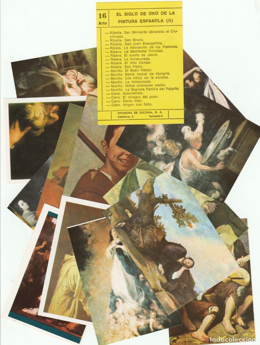 Otros objetos de arte: FICHA /CROMO -SIGLO DE ORO PINTURA ESPA&Ntilde;OLA (I I)-19 IMAGENES -SOBRE N&ordm; 16-CEDOSA-NUEVO