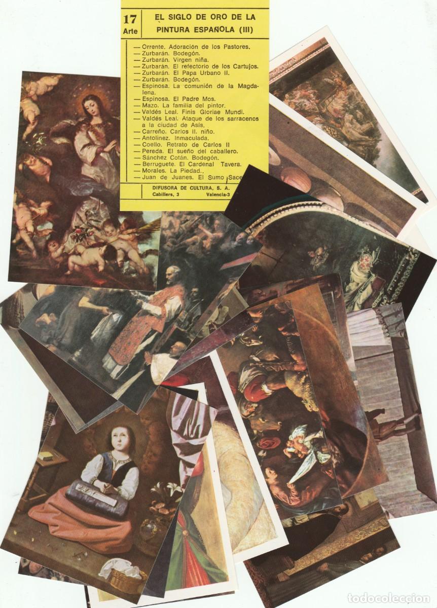 Otros objetos de arte: FICHA /CROMO -SIGLO DE ORO PINTURA ESPA&Ntilde;OLA (III)-19 IMAGENES -SOBRE N&ordm; 17-CEDOSA-NUEVO