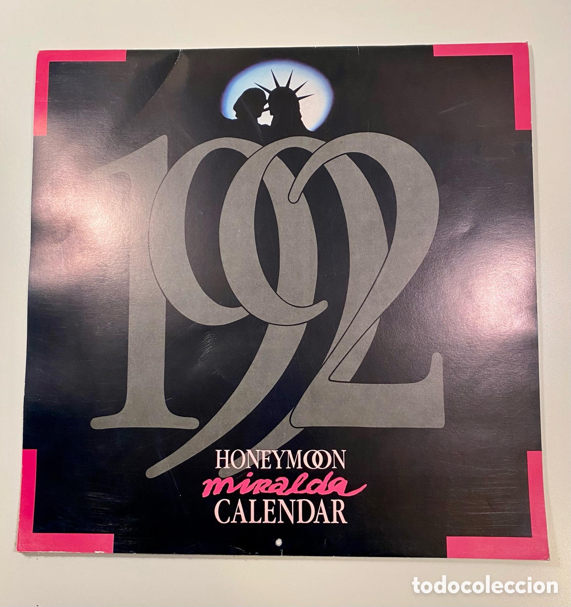 Otros objetos de arte: Miralda calendario 1992 proyecto Honeymoon