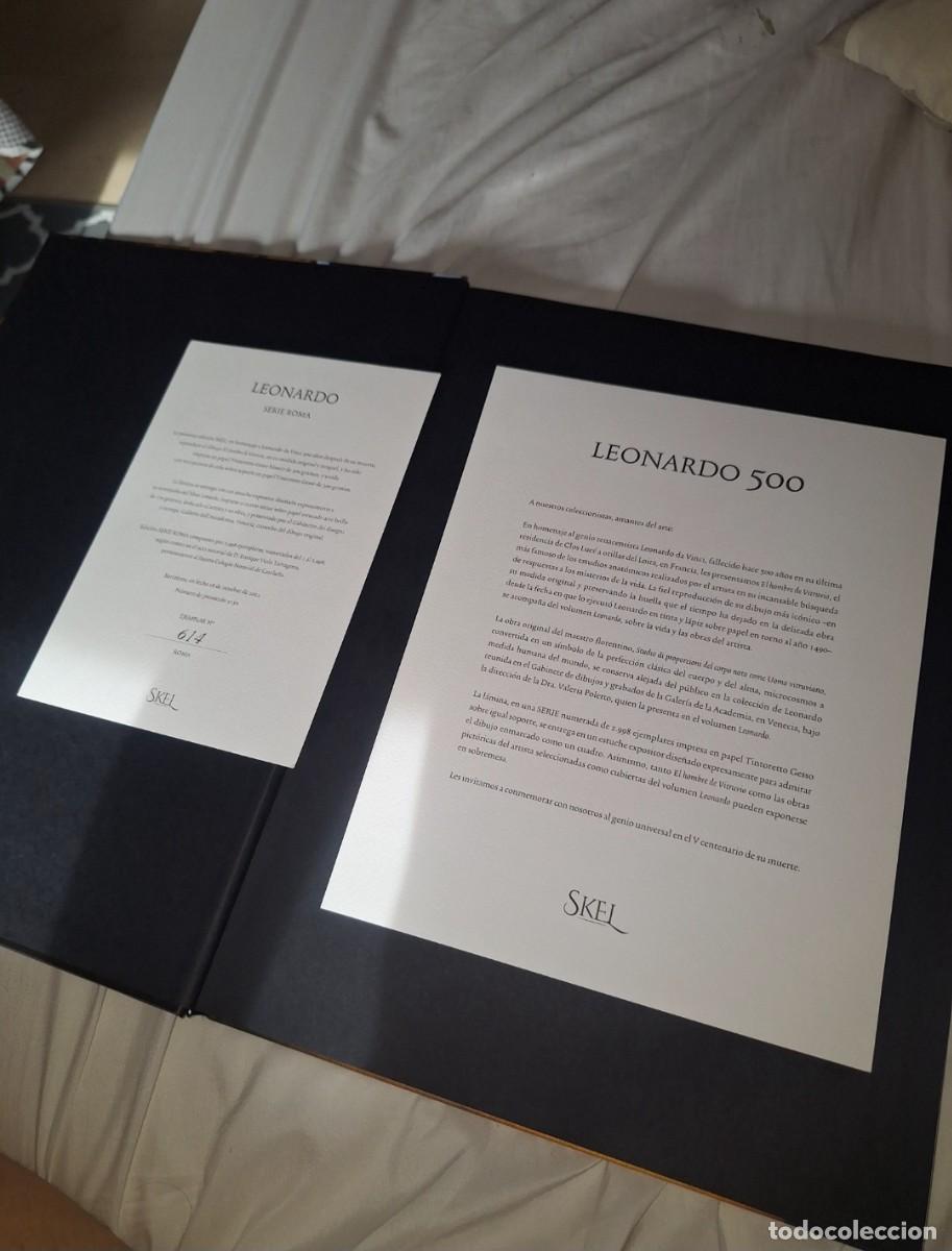 Arte: Leonardo 500, edici&oacute;n de coleccionista Skel Art,certificado Serie Roma