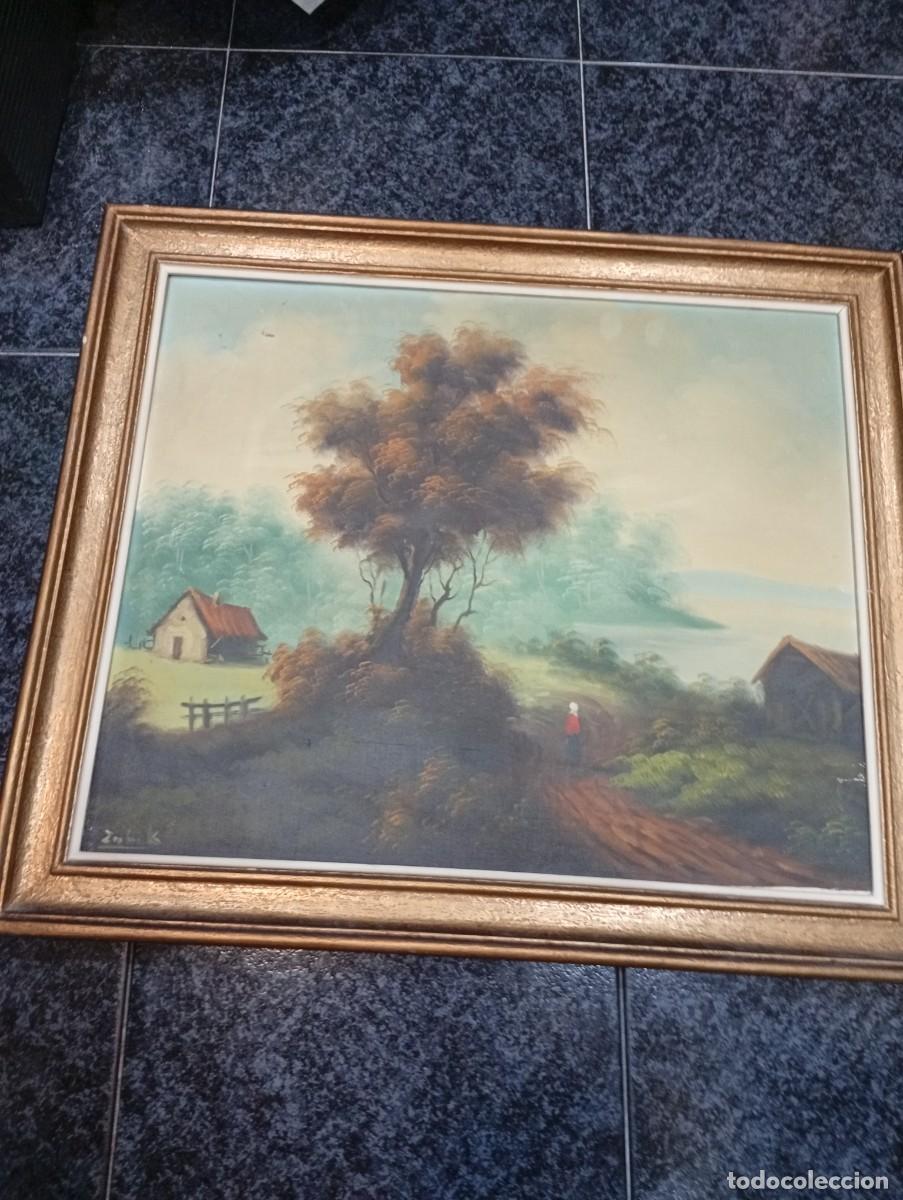 Otros objetos de arte: Cuadro oleo paisaje firmado