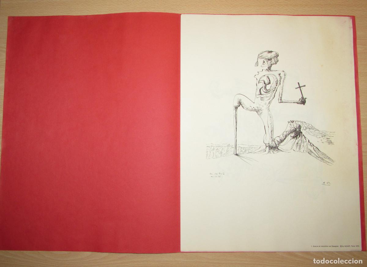 Otros objetos de arte: Portafolio 5 l&aacute;minas Dessins d&rsquo;Andr&eacute; Masson. Guerre et Revolution en Espagne 1936-1939 Par&iacute;s 1975